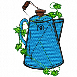 Teapots Embroidery Design 11